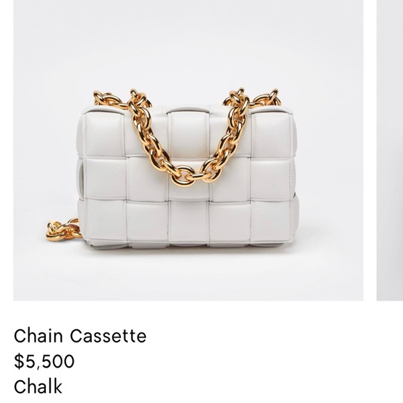 Bottega Veneta Chain Cassette Bag (in the color chalk) - Picture 4 of 4